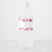 Berry Sweet Water Fles Etiket Aardbei Birthday (Achterkant)