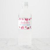 Berry Sweet Water Fles Etiket Aardbei Birthday (Voorkant)