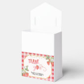 Berry Sweet Waterverf Aardbei 1e verjaardag Bedankdoosjes (Geopend)