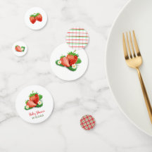 Berry Sweet Waterverf Baby shower Table Confetti