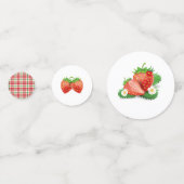 Berry Sweet Waterverf Baby shower Table Confetti (Voorkanten)