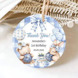 Berry Sweet Waterverf Blueberry verjaardagsfeestje Bedankjes Labels