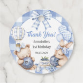 Berry Sweet Waterverf Blueberry verjaardagsfeestje Bedankjes Labels (Achterkant)