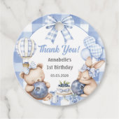 Berry Sweet Waterverf Blueberry verjaardagsfeestje Bedankjes Labels (Voorkant)