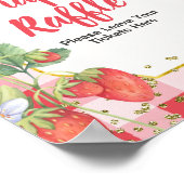 Berry Sweet waterverf Diaper Raffle Poster (Hoek)