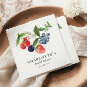 Berry Sweet Waterverf Red Blue Vrijgezellenfeest Servet