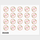 Berry Sweet Waterverf Strawberry Message Sticker (Vel)