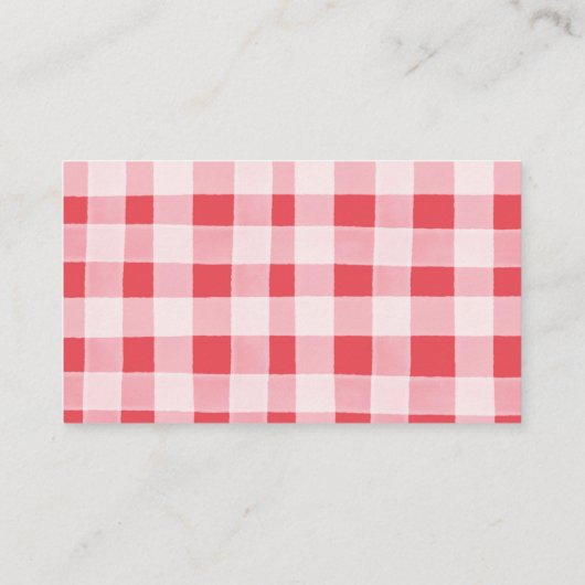 Berry Sweet Waterverf Strawberry Registry Insert Informatiekaartje (Achterkant)