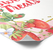 Berry Sweet Waterverf Strawberry Sweet Trees Poster (Hoek)