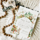 Berry Sweet Woodland Baby shower Aardbei Kaart