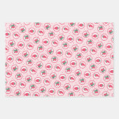 Berry Theme Verjaardag of Baby shower Gift Wrap Inpakpapier Vel (Voorkant 2)