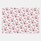 Berry Theme Verjaardag of Baby shower Gift Wrap Inpakpapier Vel (Voorkant)