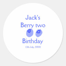 Berry twee verjaardag blauwe bes voeg naam datum k