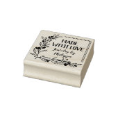 Berry Twigs Square Lijst gemaakt met liefde Rubberstempel (Stempel)