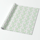 Berry Twist in Pink and Green Cadeaupapier (Uitgerold)