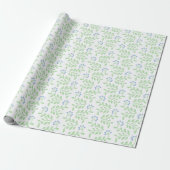 Berry Twist in Slate and Green Cadeaupapier (Uitgerold)