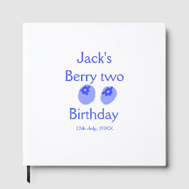 Berry two birthday blue berry add name date kids r gastenboek