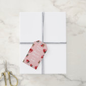 Berry Verjaardag Aardbei Bedankt Favor Cadeaulabel (Met Touw)