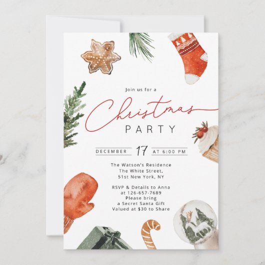 Berry verjaardagsuitnodiging, Blueberry 1e verjaar Kaart (Voorkant)