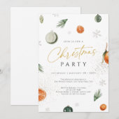 Berry verjaardagsuitnodiging, Blueberry 1e verjaar Kaart (Voorkant / Achterkant)