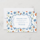 Berry Vine Romance Vrijgezellenfeest Bedankkaart (Voorkant)