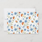 Berry Vine Romance Vrijgezellenfeest Bedankkaart (Achterkant)