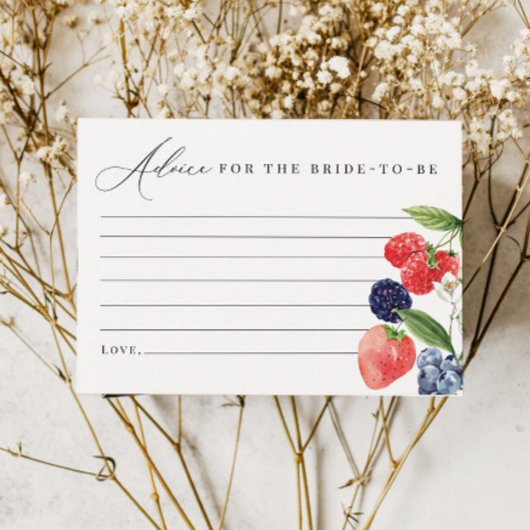 Berry Vrijgezellenfeest Advice Kaart Berry Sweet