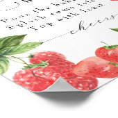 Berry Vrijgezellenfeest Mimosa Bar Station Sign Poster (Hoek)