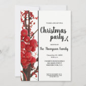 Berry Vrolijk Kerstfeest Feest Feest Kaart (Voorkant)