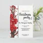 Berry Vrolijk Kerstfeest Feest Feest Kaart (Staand voorkant)