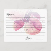 Berry Waterverf Orchid Vrijgezellenfeest Advice Ka Advieskaart (Achterkant)