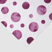 Berry Waterverf Polka Dots Tissuepapier (Detail)