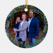 Berry wekt onze eerste kerst in New Home Keramisch Ornament (Voorkant)