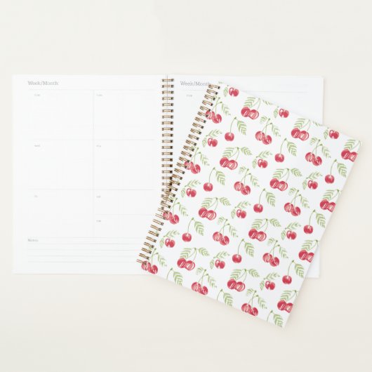 Berry Whimsy Red Green Planner (Display)
