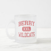 Berry - Wildcats - High School - Berry Alabama Matglas Koffiemok (Links)
