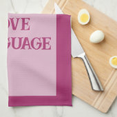 Berry - Witte keukenhanddoeken (Quarter Fold)