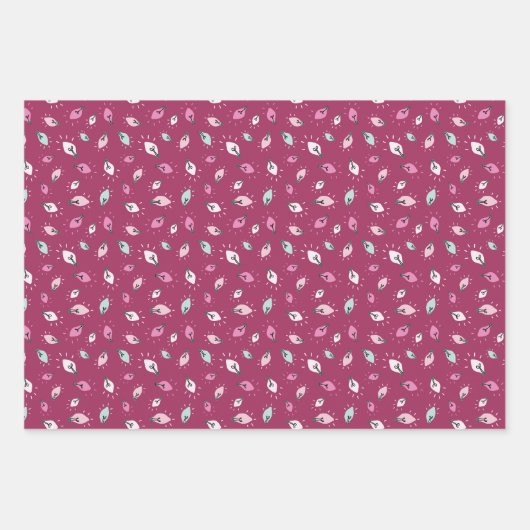Berry Wrapping Paper Set van 3 vellen (Voorkant 3)