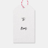 Berry Wreath Merry kerstWaterverf Gift Label Cadeaulabel (Achterkant)