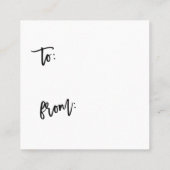 Berry Wreath Merry Waterverf Gift Label (Achterkant)