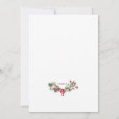 Berry Wreath Vakantie Bewegende aankondiging (Achterkant)