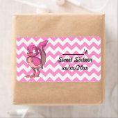 Berry Yoghurt Reptilian Vogel Wijn of Water Fles Etiket (Insitu)