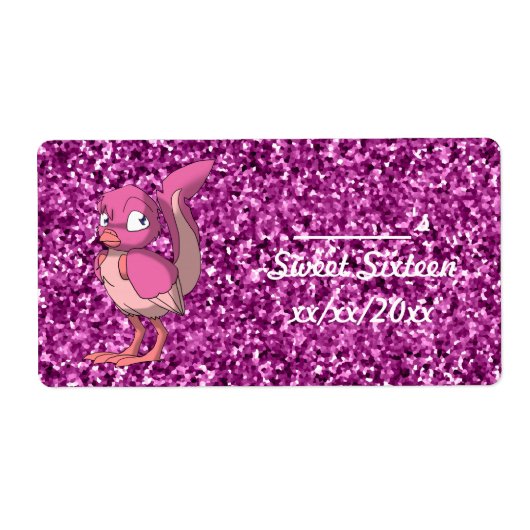 Berry Yoghurt Reptilian Vogelwijn of Waterfles 2 Etiket (Voorkant)