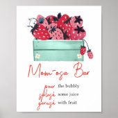 Berry Zoet Baby shower Moeder Osa Bar Poster (Voorkant)