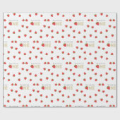 Berry zoet om een minimale 1e verjaardag te zijn cadeaupapier (Vlak)