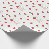 Berry zoet om een minimale 1e verjaardag te zijn cadeaupapier (Hoek)