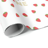 Berry zoet om een minimale 1e verjaardag te zijn cadeaupapier (Rol Hoek)