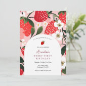 Berry Zoet wordt EEN Eerste Verjaardag Kaart (Staand voorkant)