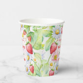 Berry zoete aardbei baby shower bedrukt papieren bekers (Rechts)