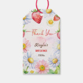 Berry zoete aardbei baby shower gunst cadeaulabel (Voorkant)