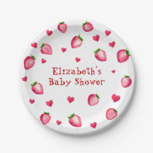 Berry Zoete Aardbei Harten Unisex Baby Shower